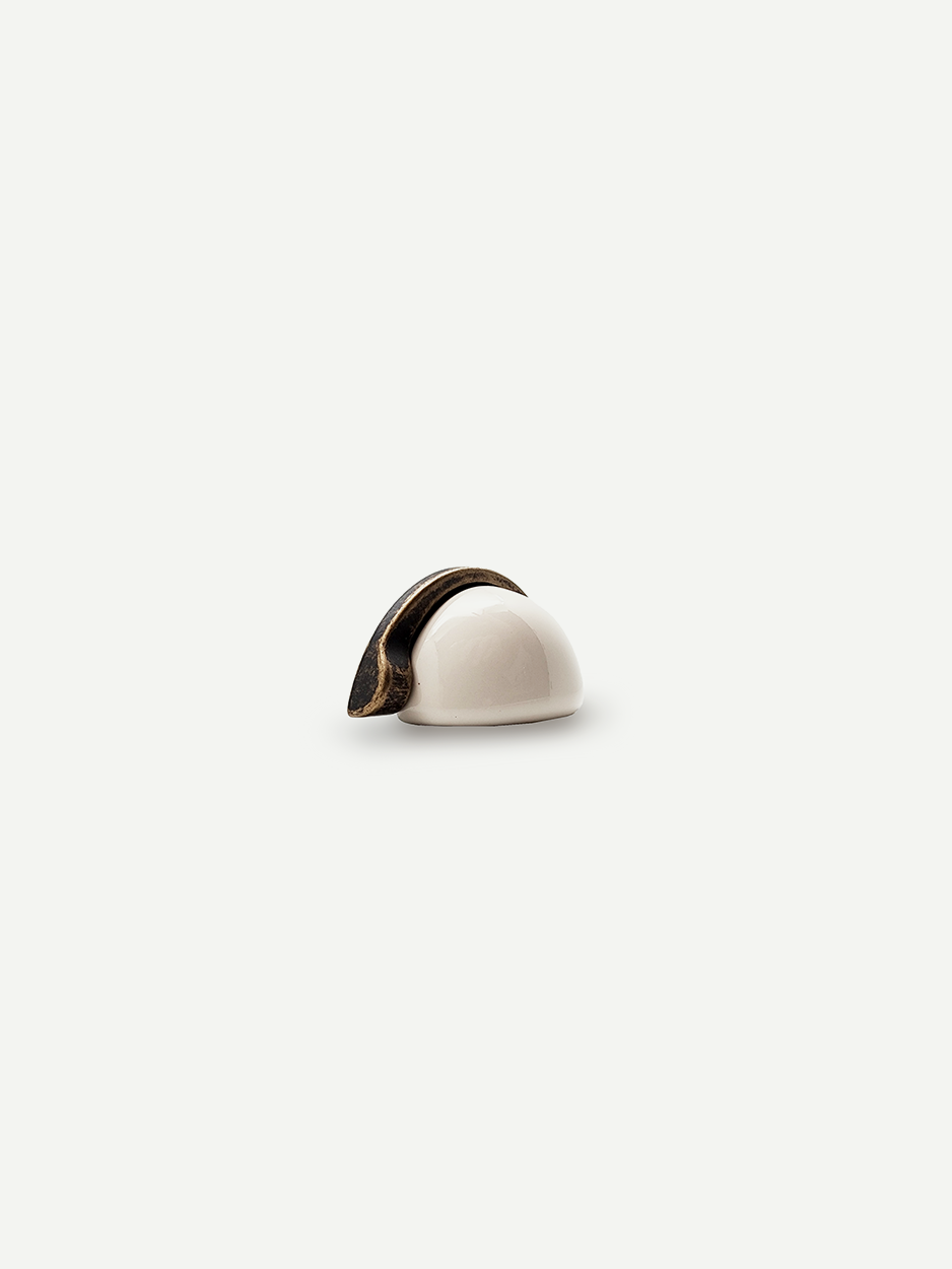 SMALL CIRCLE CERAMIC KNOB - GLITTERS HARDWARE