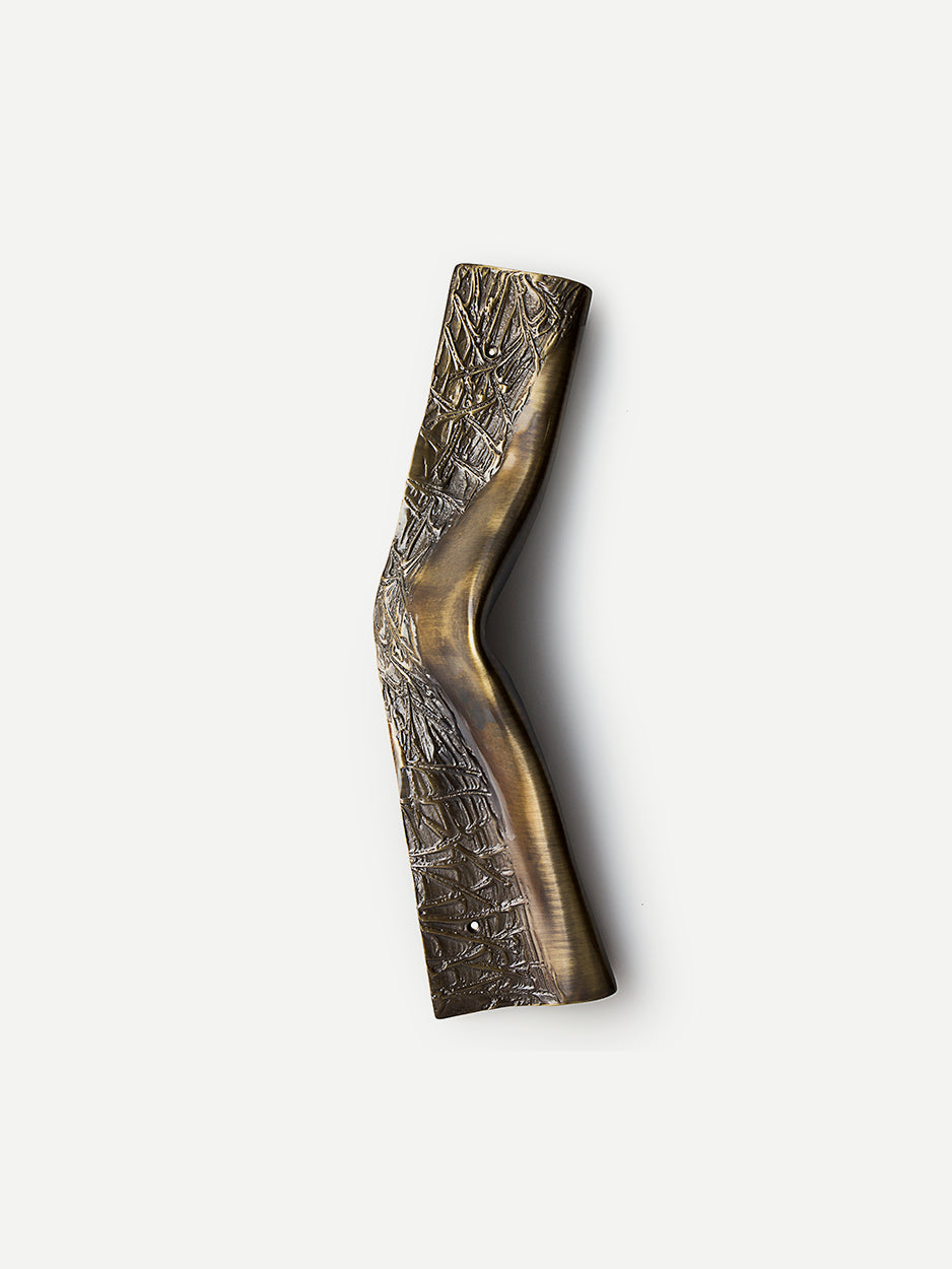 Solid brass front door handle for luxury homes