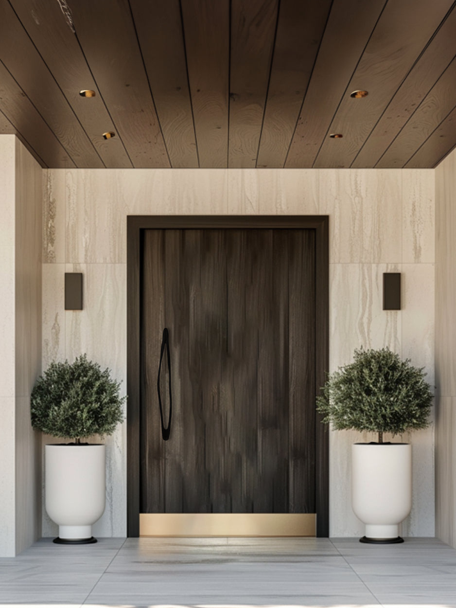 Luxury front door handles crafted for modern apartments