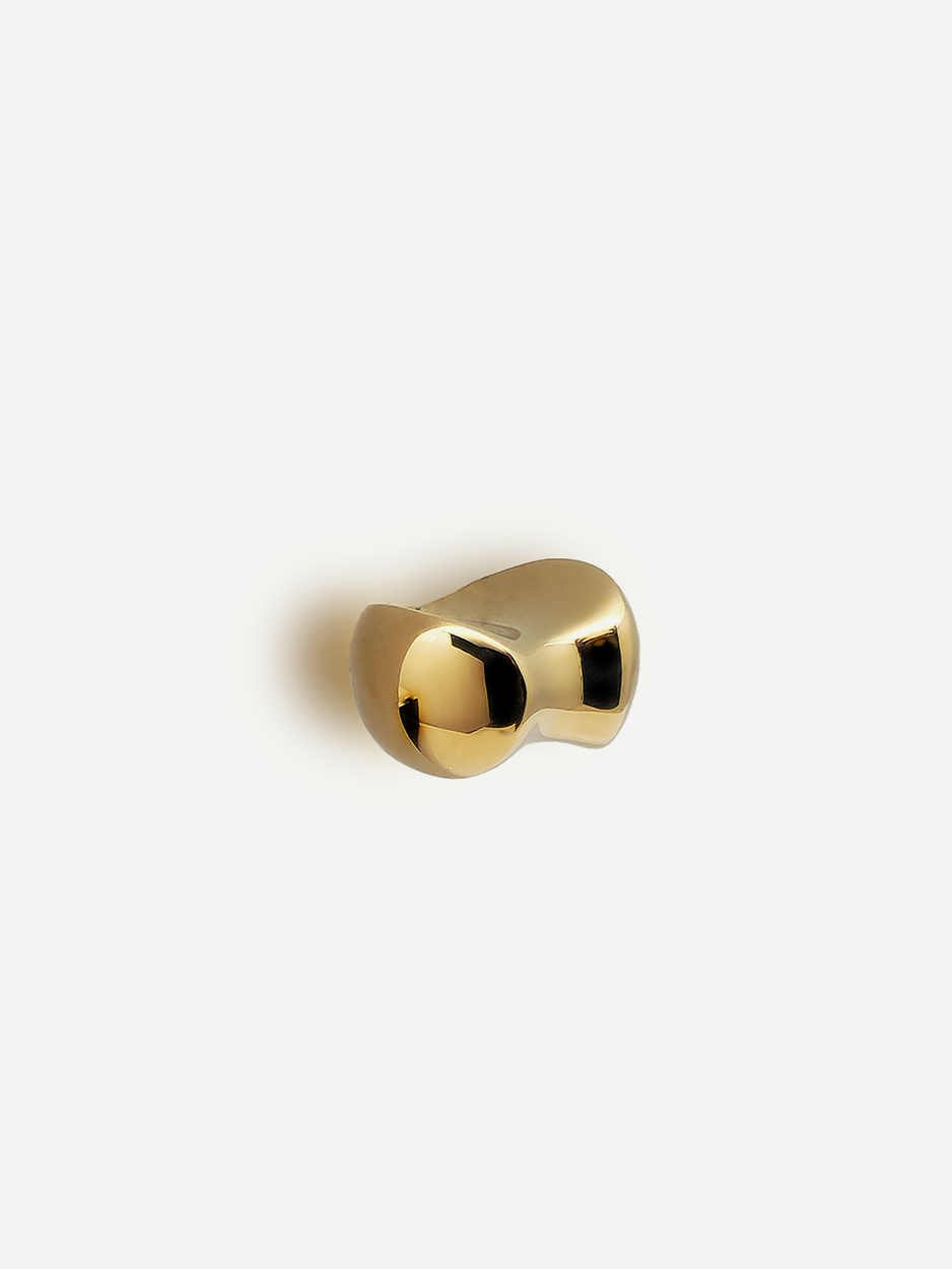 Solid brass cabinet knobs with timeless design in gold