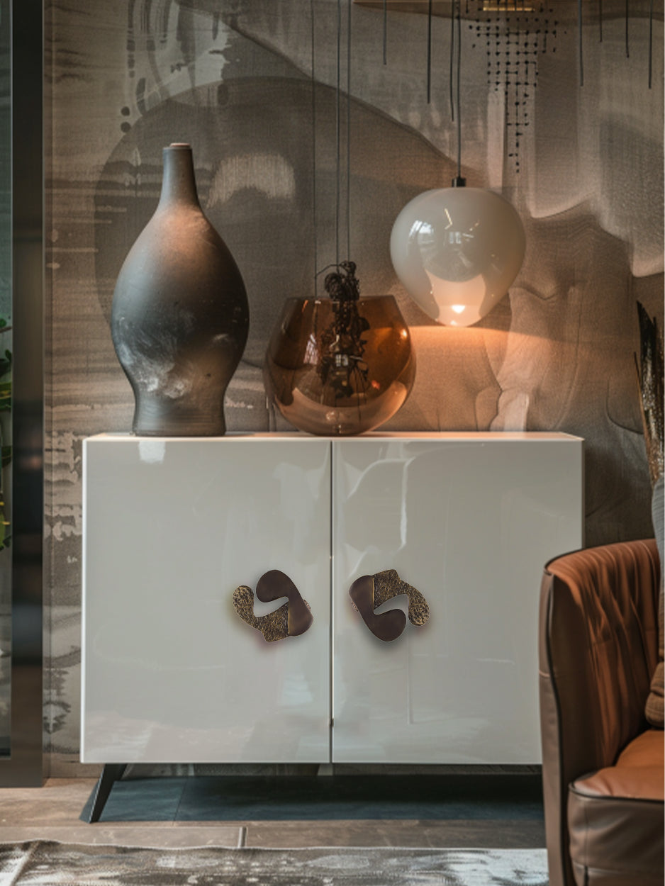 Luxury decorative knobs for wardrobes, cupboards, and drawers