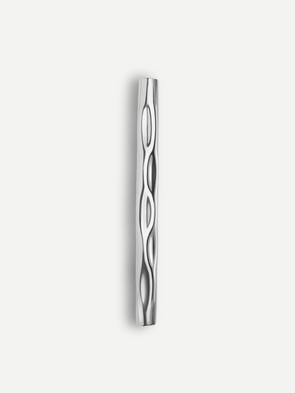 Sleek stainless steel front door handle for luxury entrances
