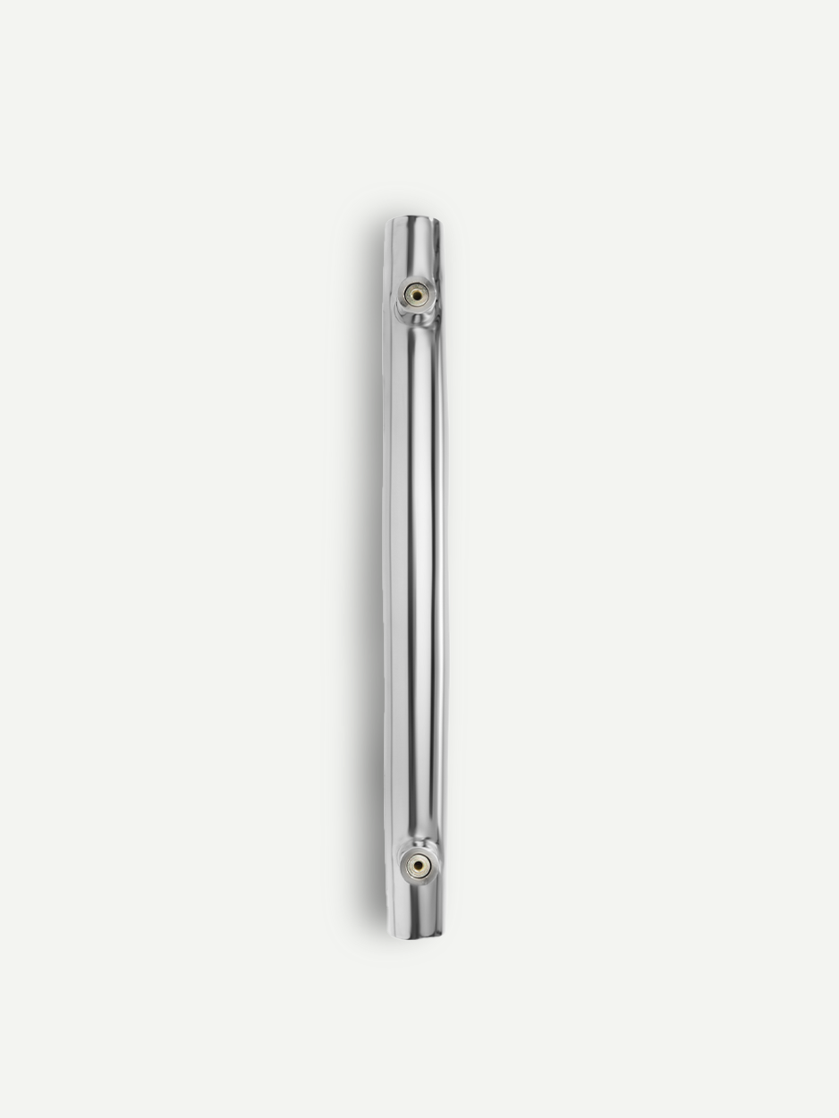 Long stainless steel door handle for main entrance doors