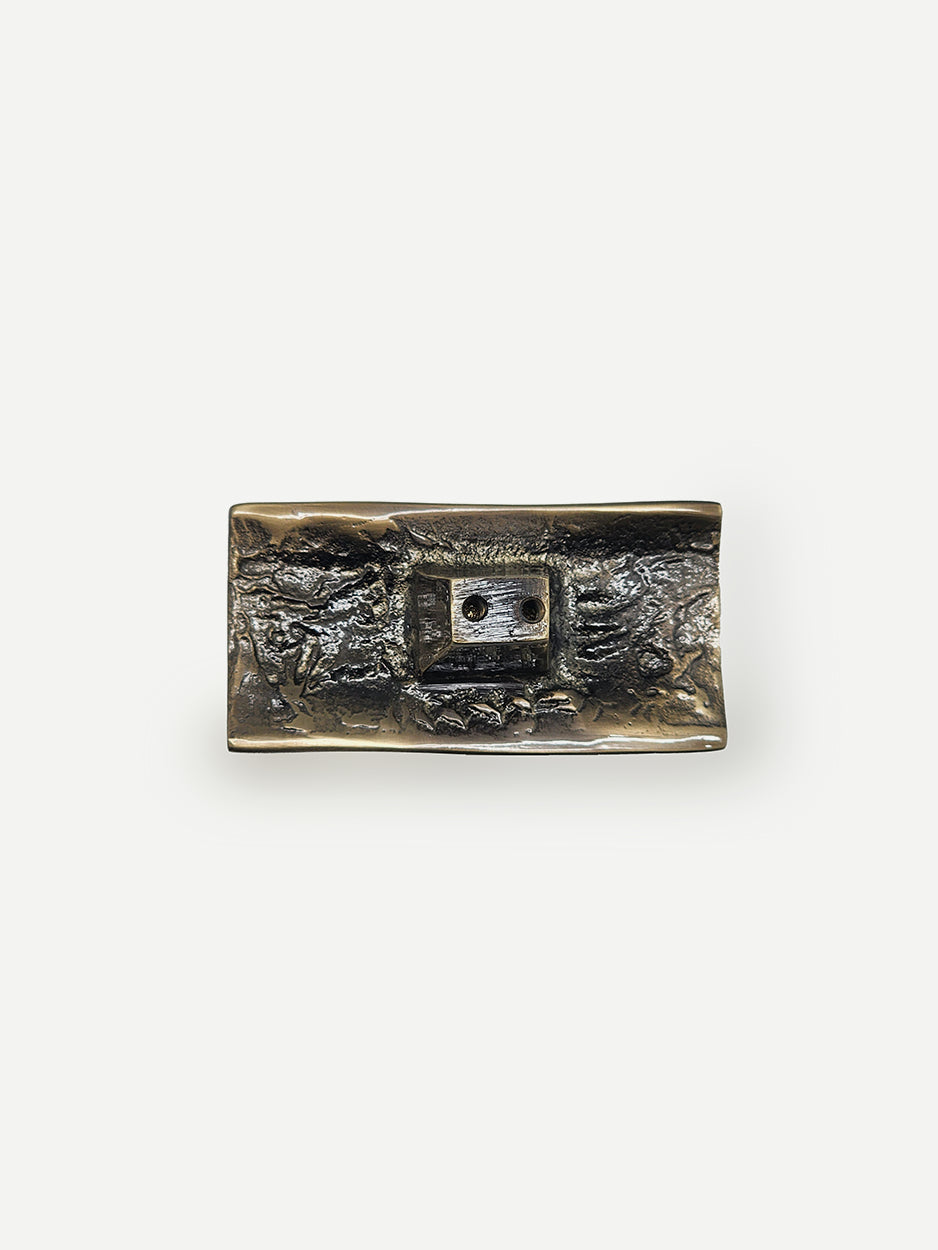 Ornate brass luxury cabinet pull for classic interiors