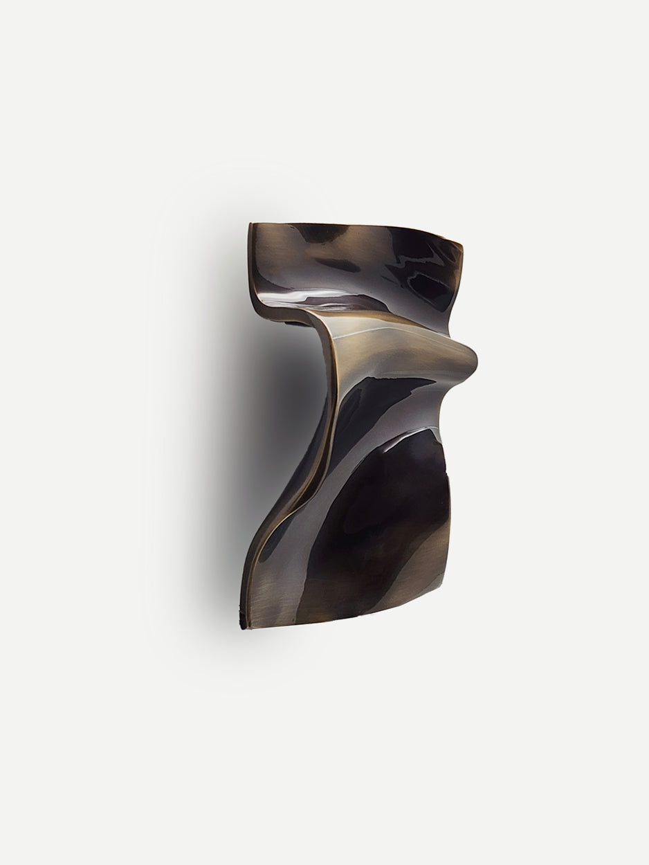 Elegant luxury cabinet handle with polished finish