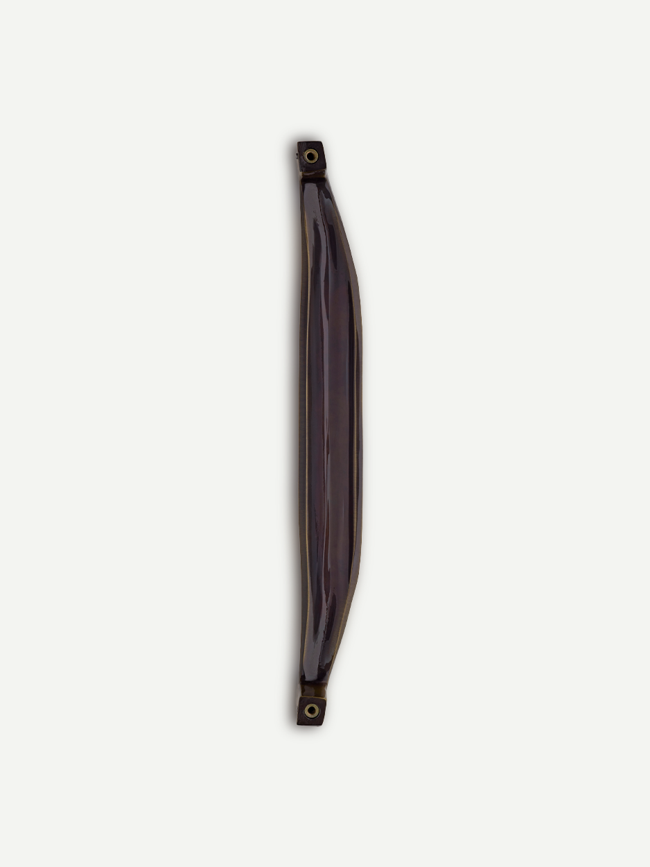 Minimalist wardrobe pull handles in satin nickel for stylish storage