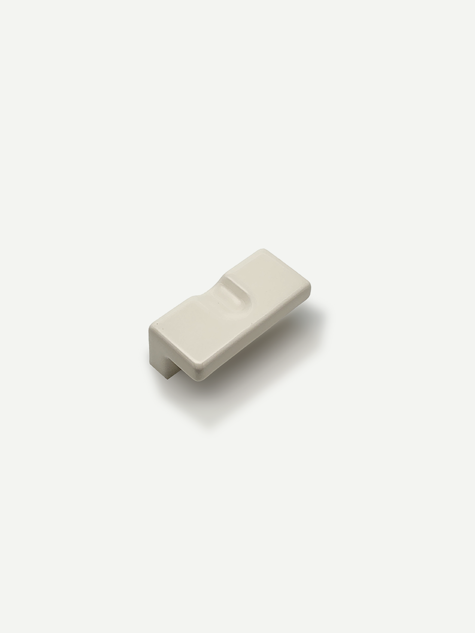 HELEN RECTANGULAR BIG CERAMIC KNOB FOR CABINETS AND DRAWERS - GLITTERS HARDWARE