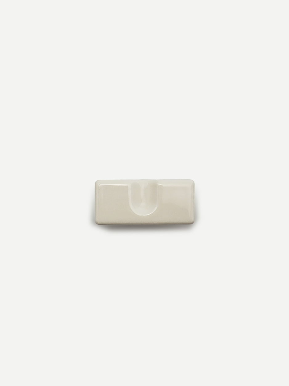 HELEN RECTANGULAR CERAMIC KNOB - GLITTERS HARDWARE
