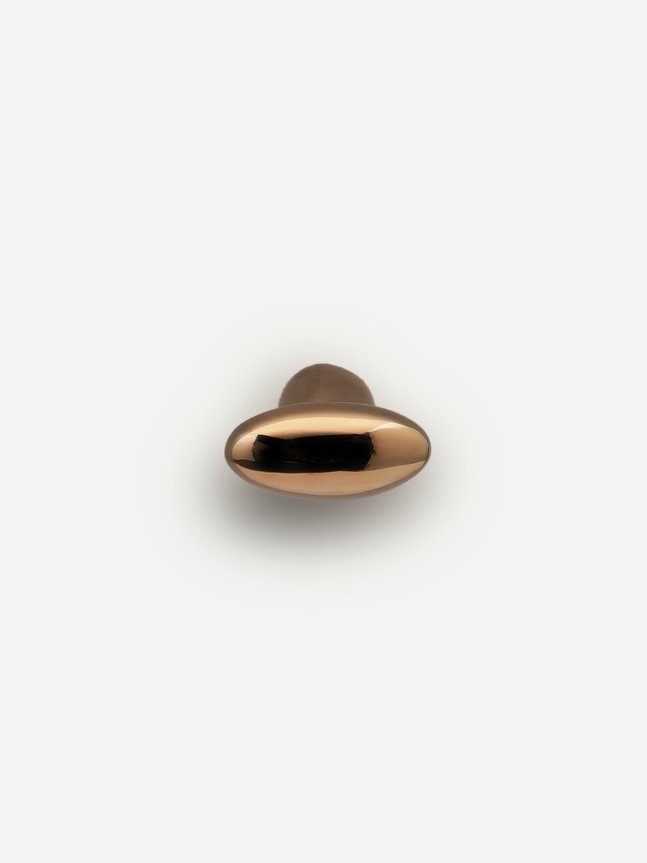 Timeless oval cabinet handle for dresser and vanity drawers