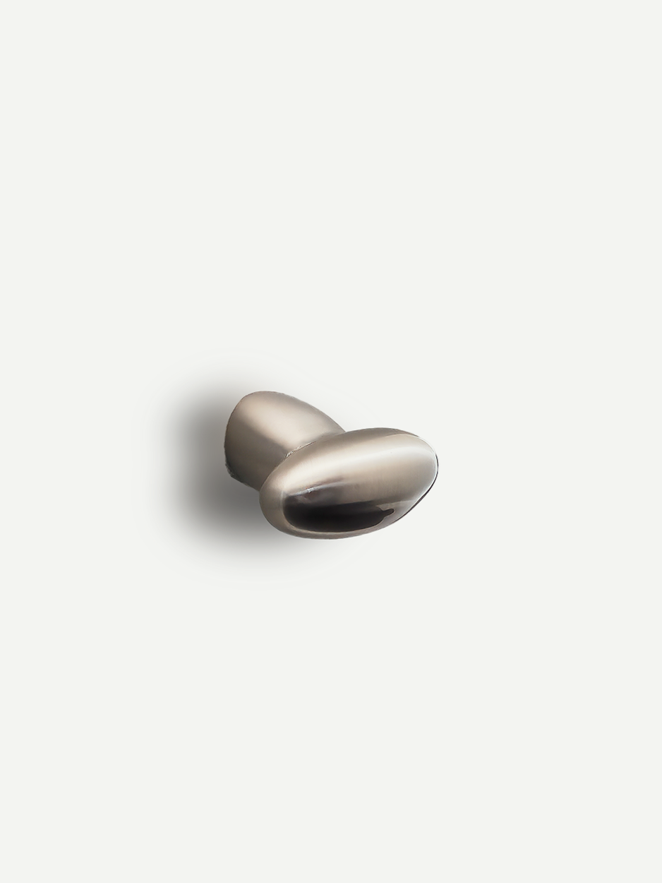Sleek oval drawer pull for elegant home furniture