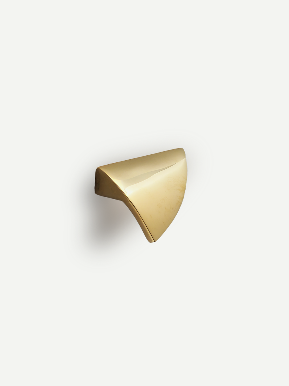 Minimalist cabinet knob for contemporary drawer fronts