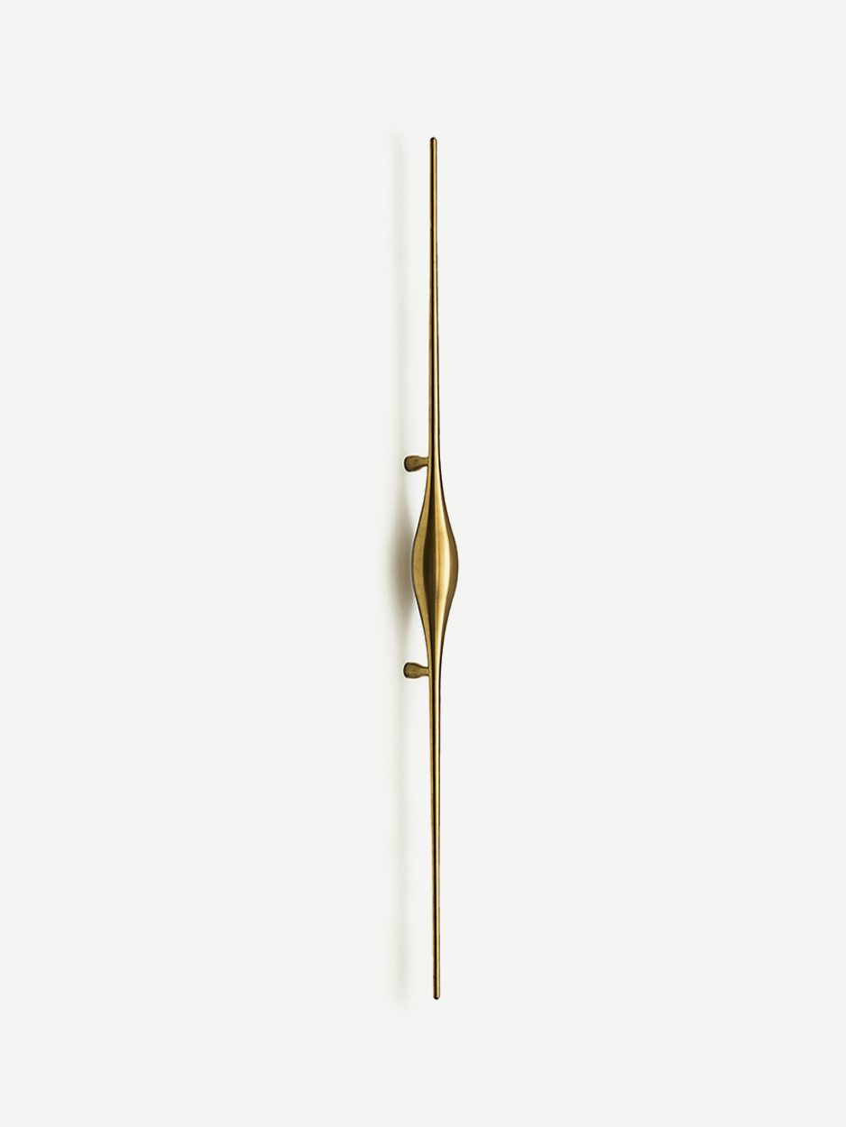 Designer brass door handles for villas and penthouse doors