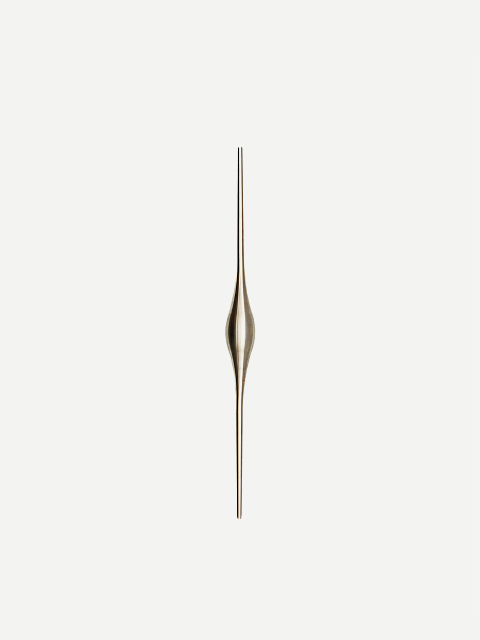 Long front door pull handle for double doors and villas in stainless steel