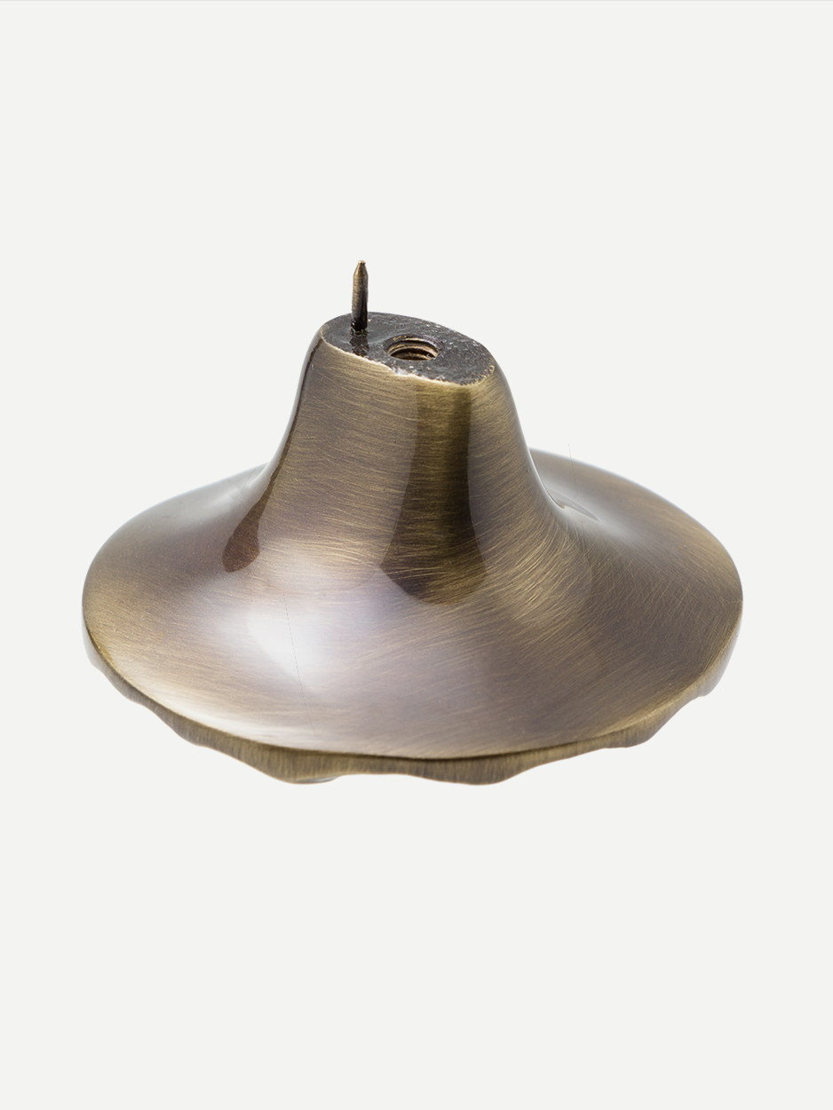 Antique finish cabinet knob for vintage-style furniture