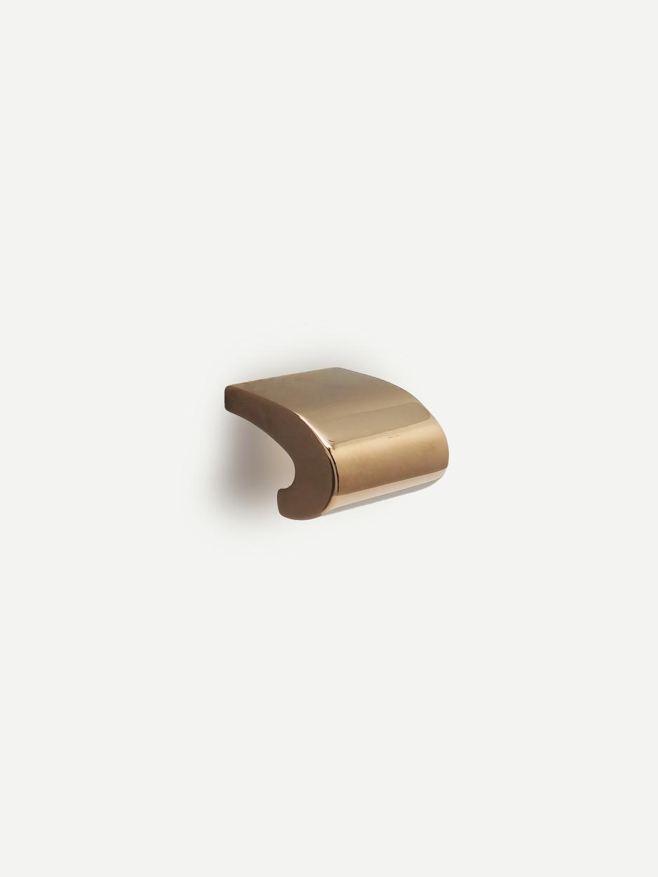 Modern ROSE GOLD cabinet knobs and drawer pulls in solid brass