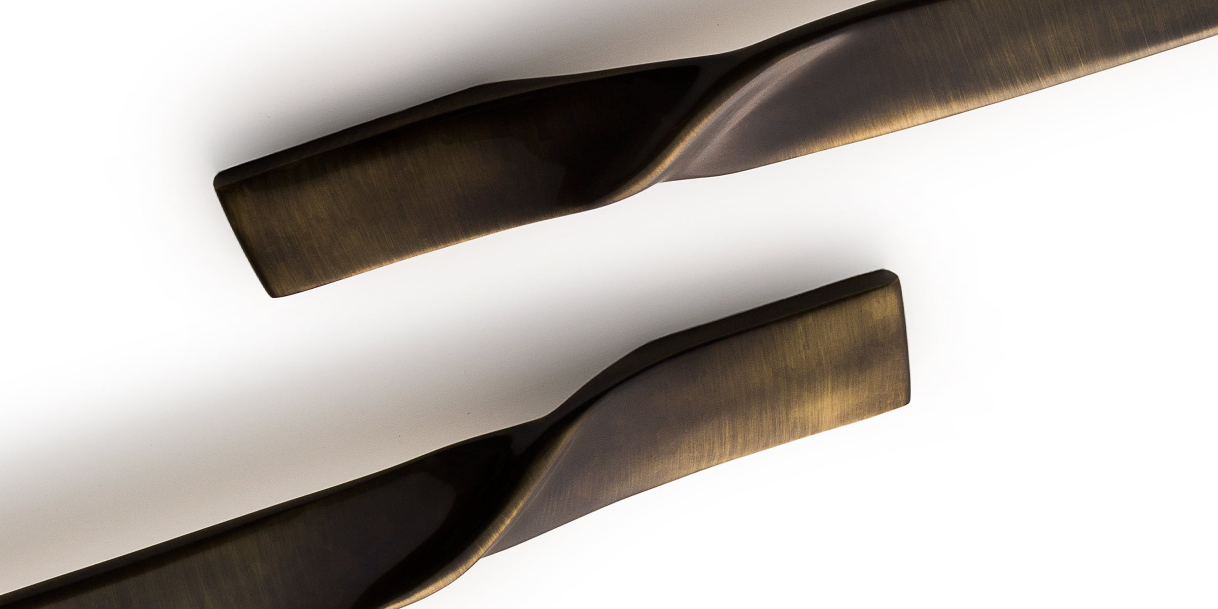 Designer brass handles for front doors in villas and apartments