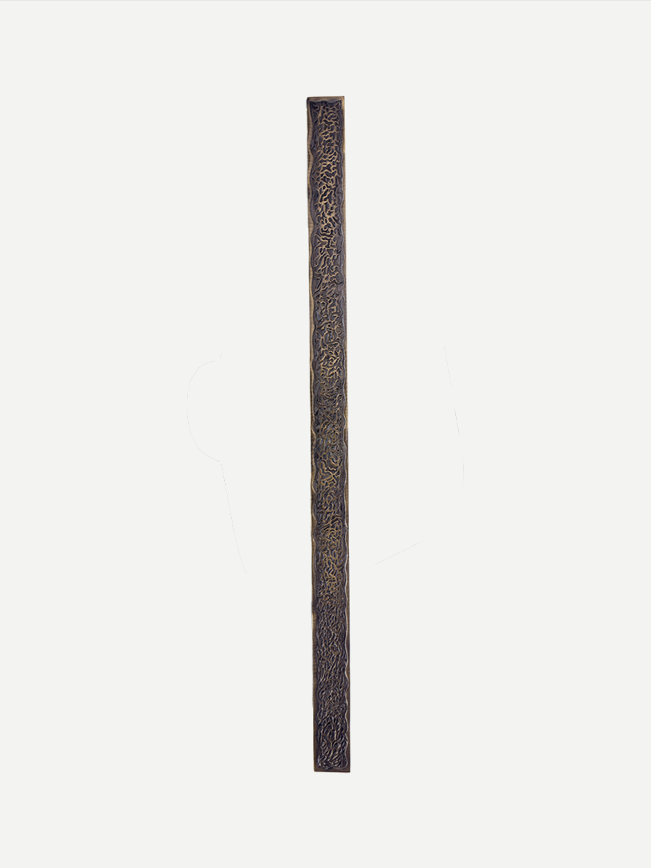 Designer oversized pull handle for statement entrance doors.