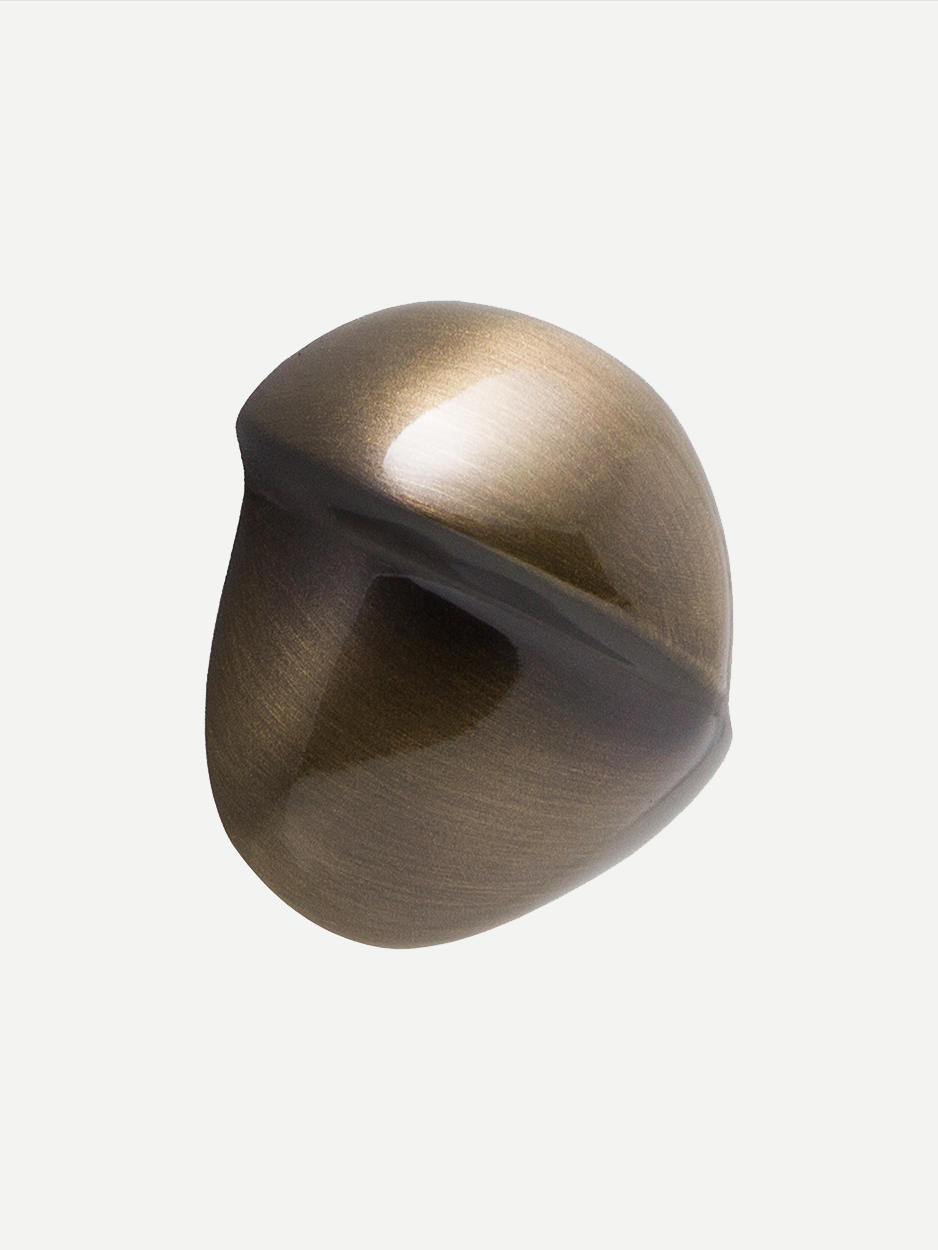 Brass cabinet knob for upscale modern cabinetry