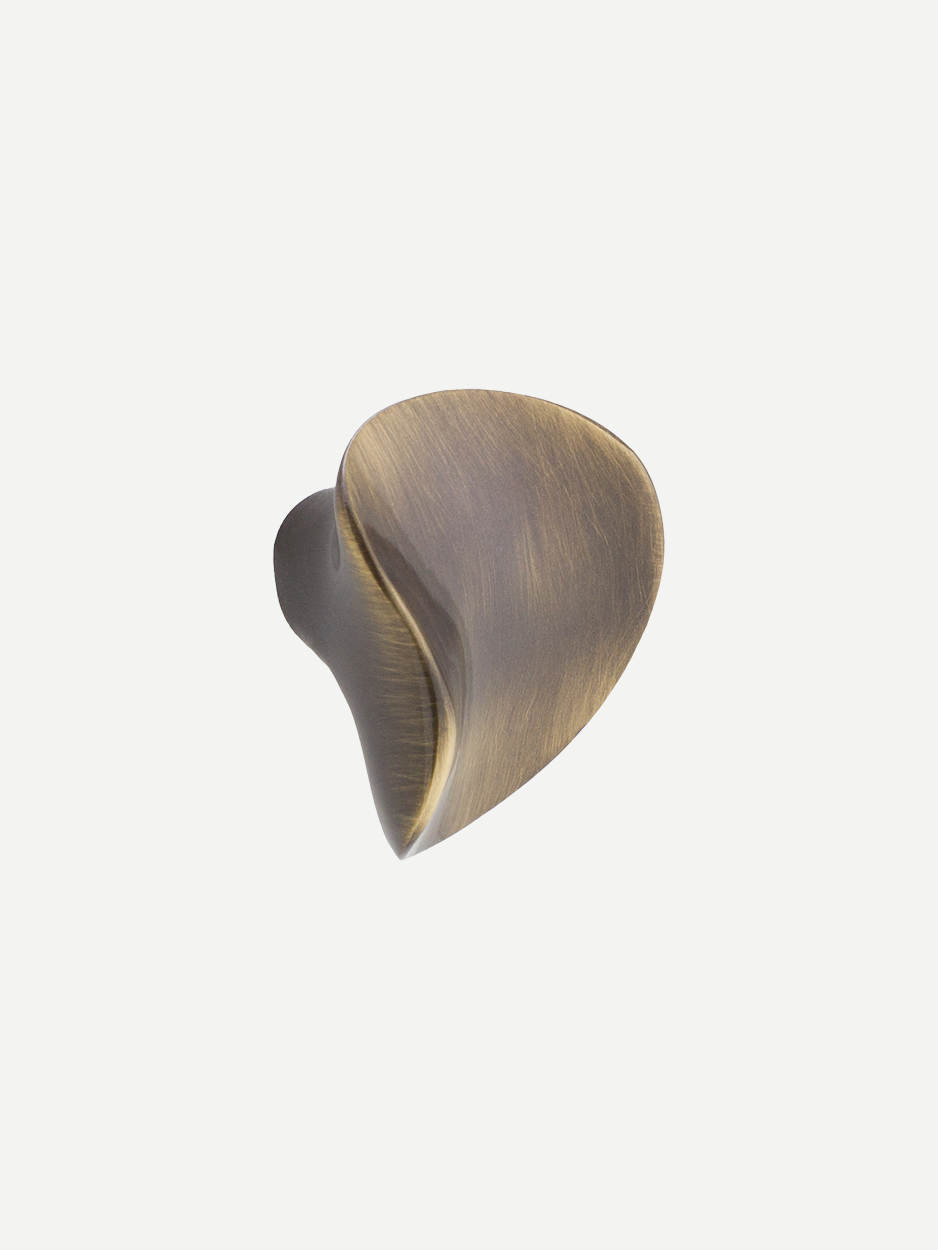Hardware knob for cabinets and drawers in bronze