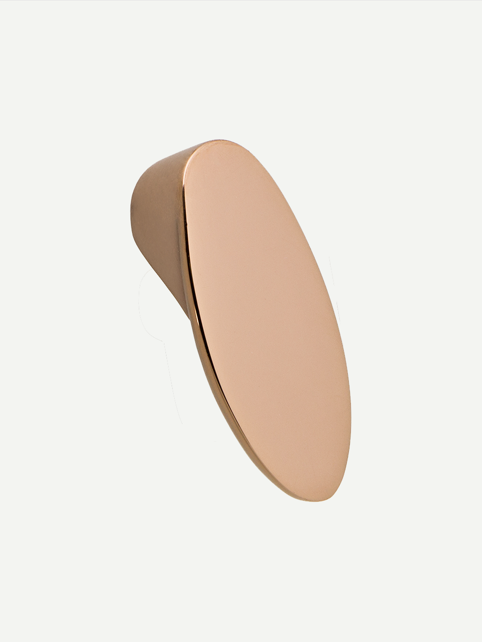 Brass knob for custom wardrobes and cabinet drawers in kitchens