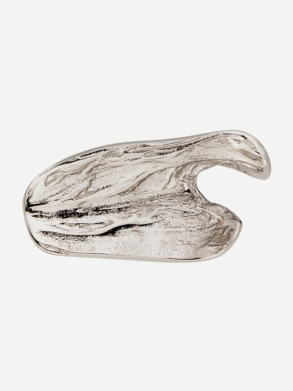 Solid brass pull handle for cabinets and wardrobes in satin nickel