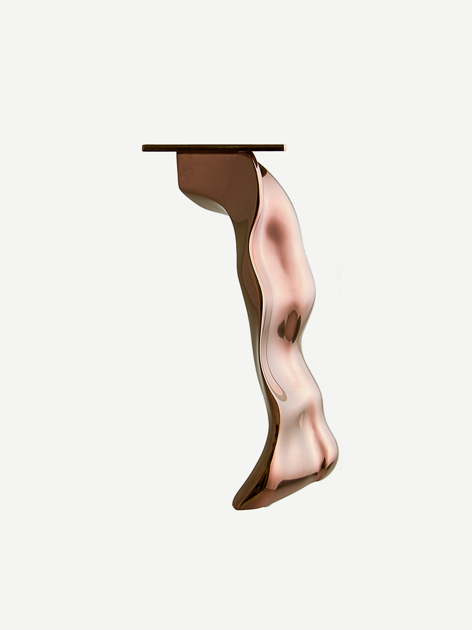 Polished furniture leg for luxury living spaces