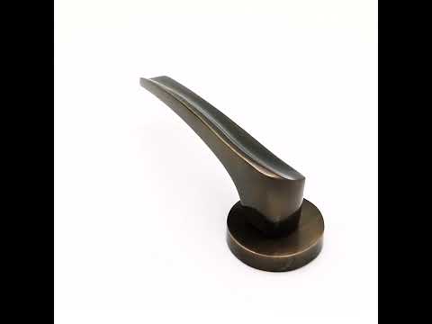 Luxury sculpted lever handle with a contemporary design
