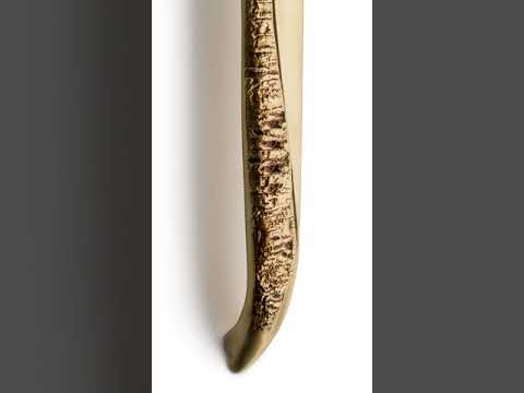Modern architectural main door handle with subtle texture.