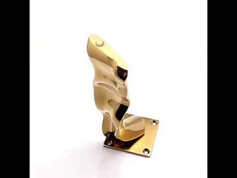 Brass furniture leg with modern design