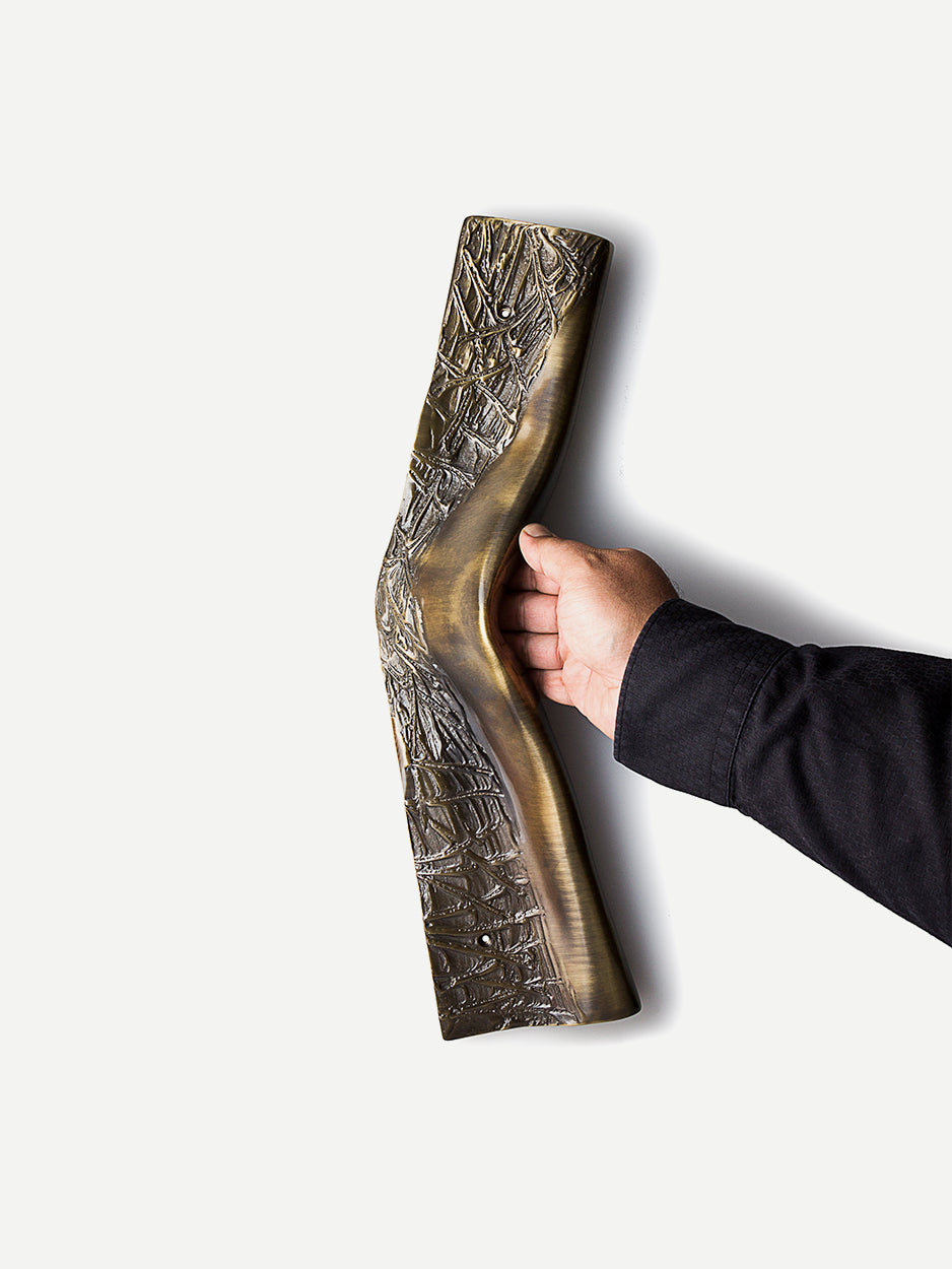 Elegant brass pull handle for main door entrance