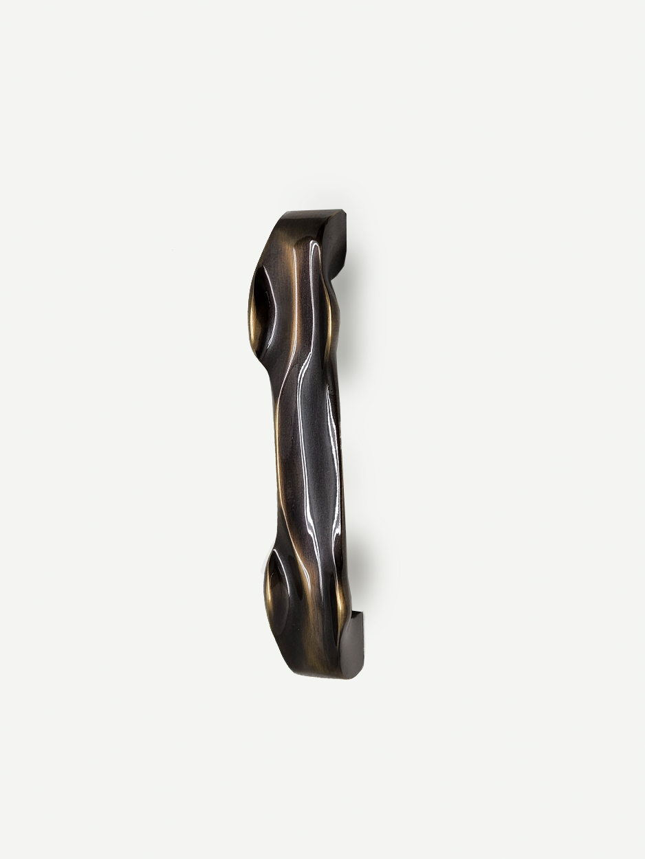 Solid brass wardrobe door handles for luxury bedroom furniture