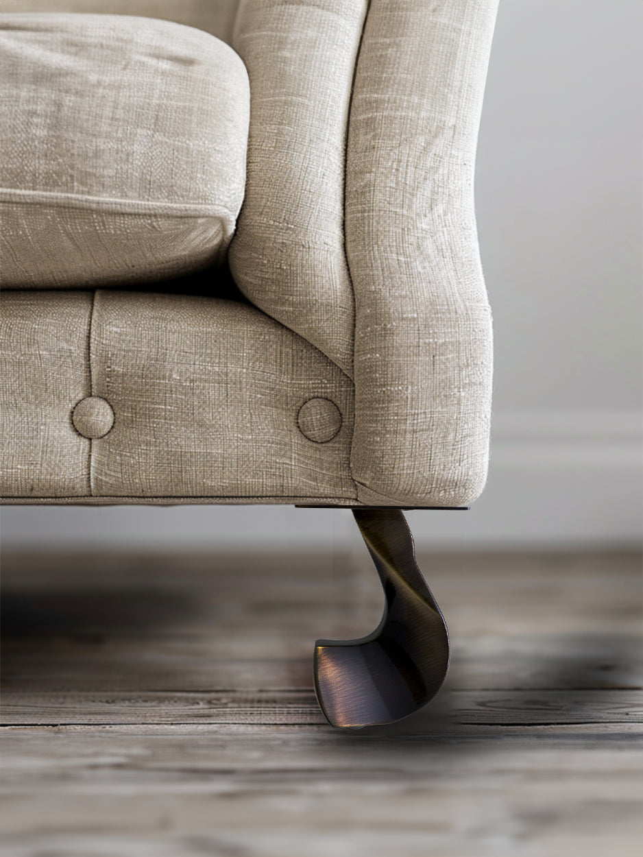 Premium solid brass furniture legs for contemporary interiors