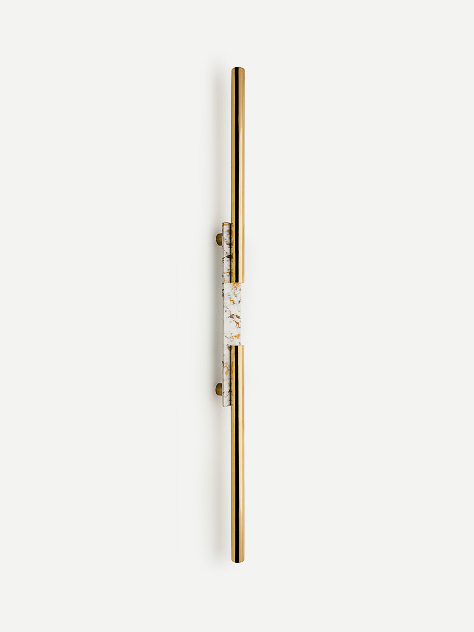 Unique handcrafted brass handles for front entry doors