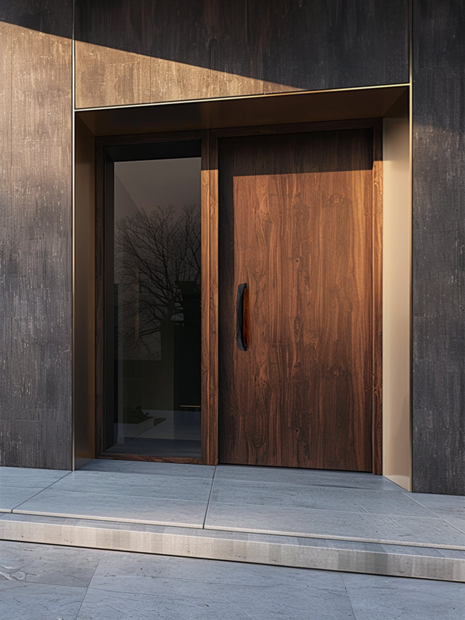 Premium brass entry handles for wooden and metal doors