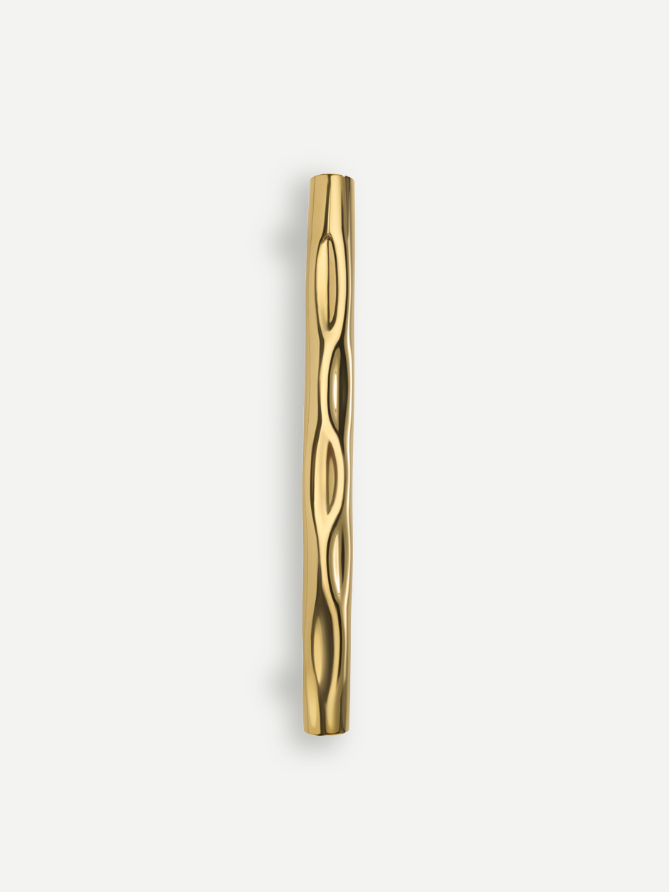Brushed stainless steel GOLD  front door handle for minimalist design