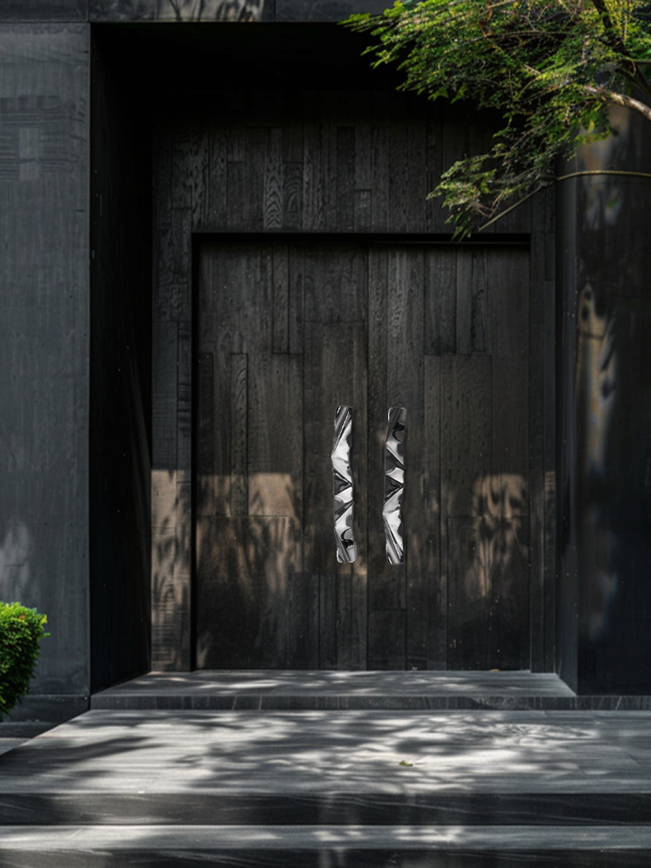 Custom main door handles with timeless design