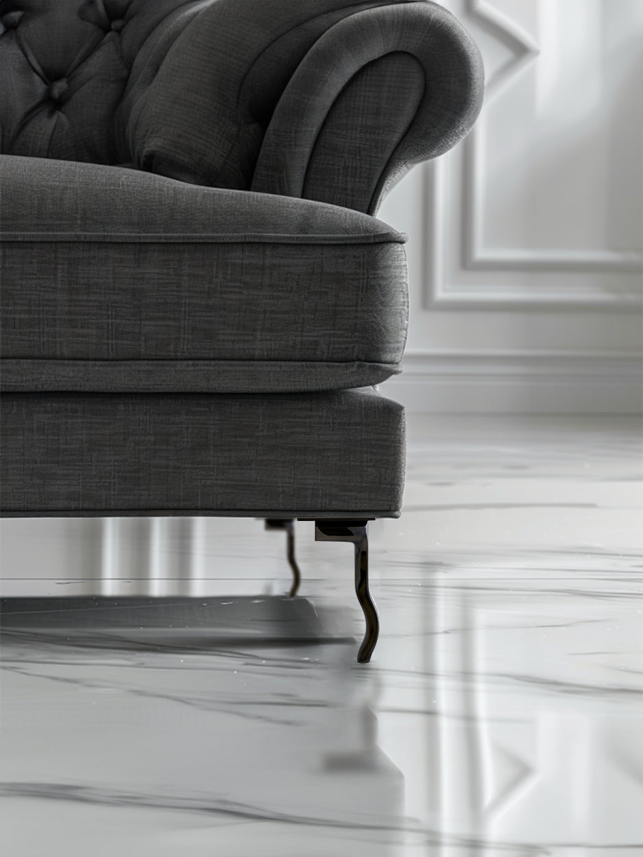 Designer sculpted furniture legs for bespoke wardrobes and dressers