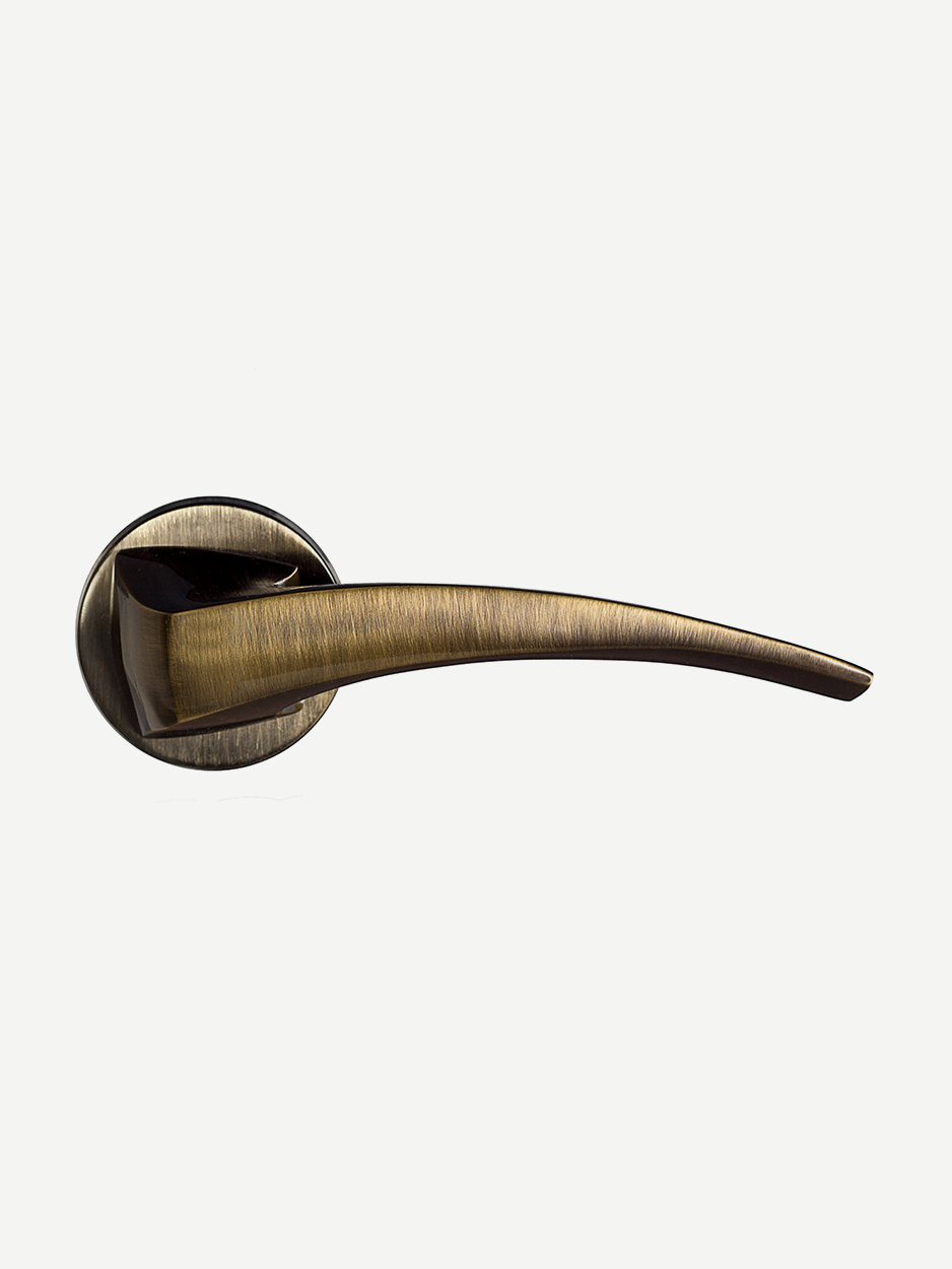Handcrafted sculptural lever handles for designer doors