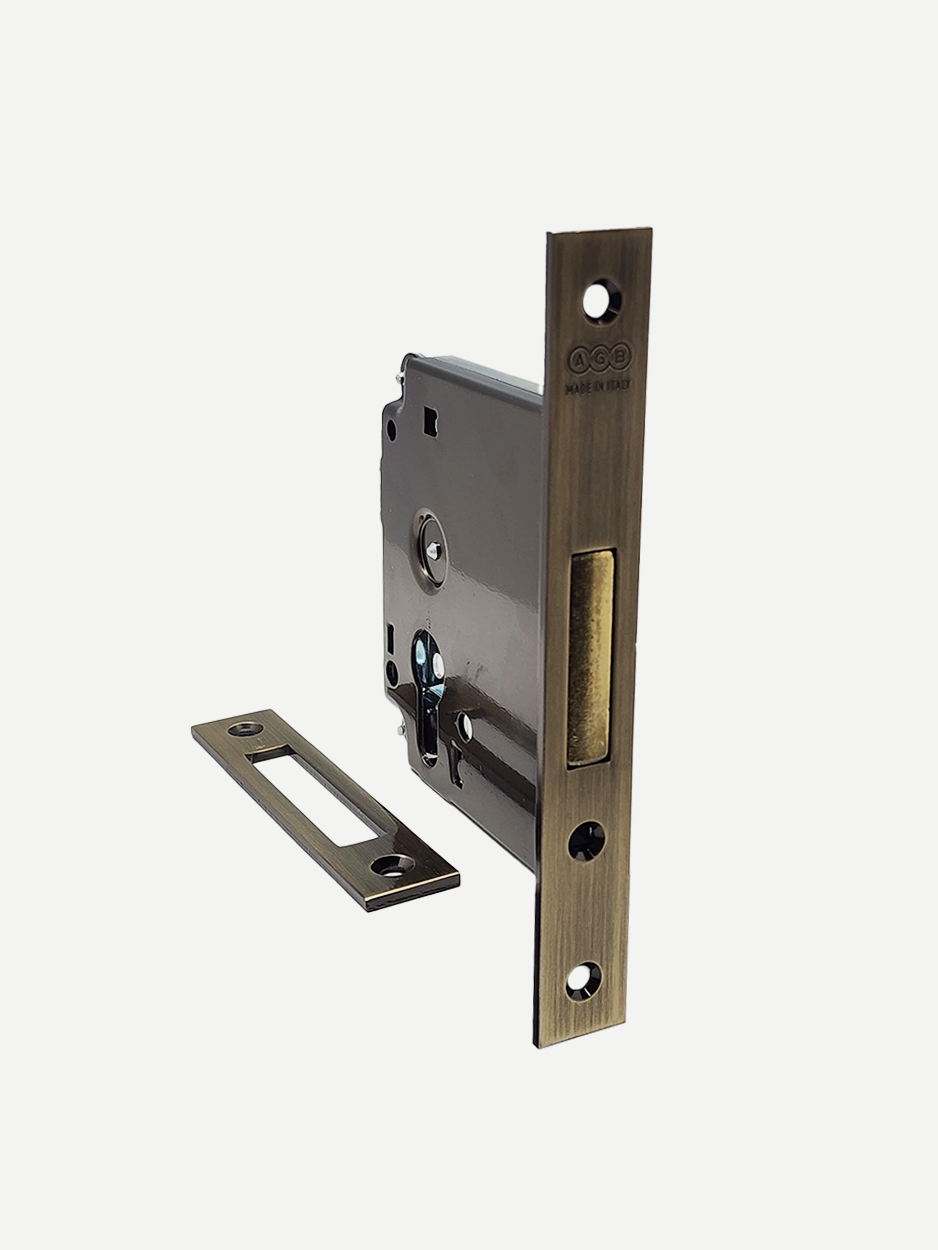 DEADBOLT LOCKBODY SET - SATIN NICKEL - GLITTERS HARDWARE