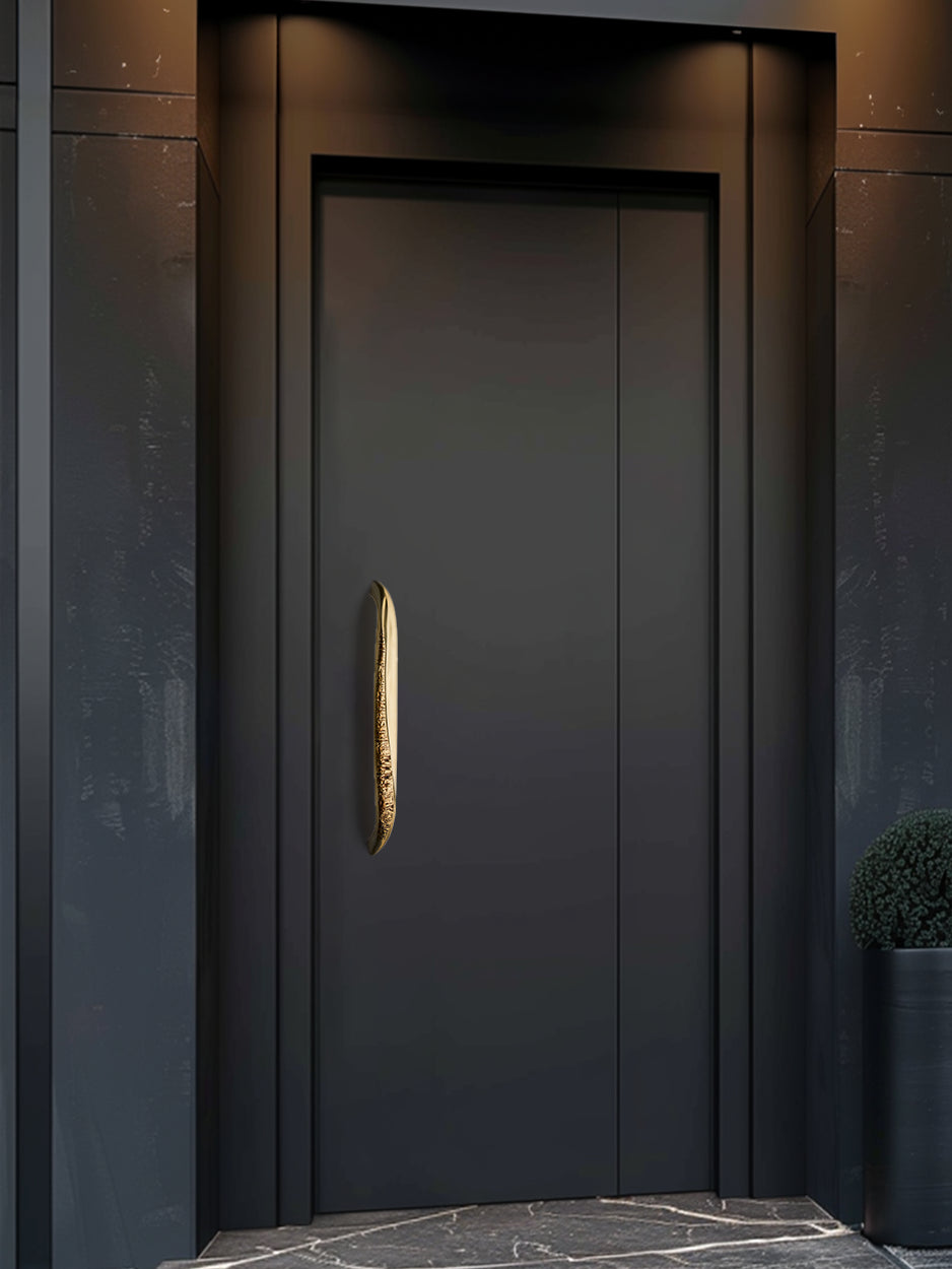 High-end custom handles for luxury front doors