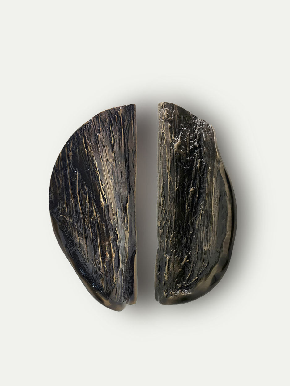 Door Handle Pair for double doors in bronze for entry front doors.