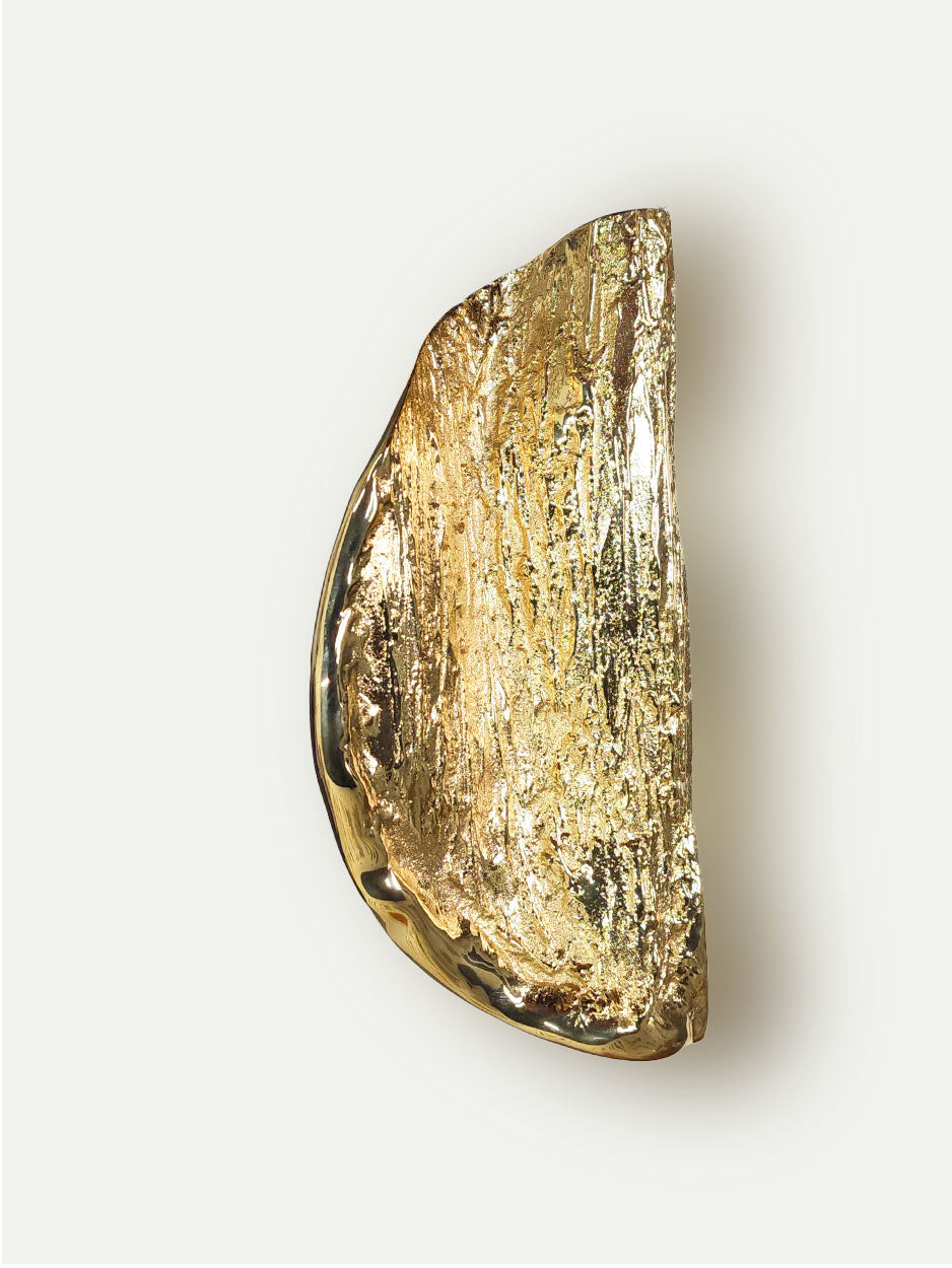 Gold D-Shaped Door Handle for luxury door entryways