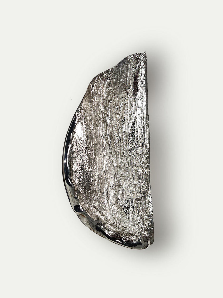 Semi Circle Door Handle in Silver for Entryway Doors for villas and apartments.