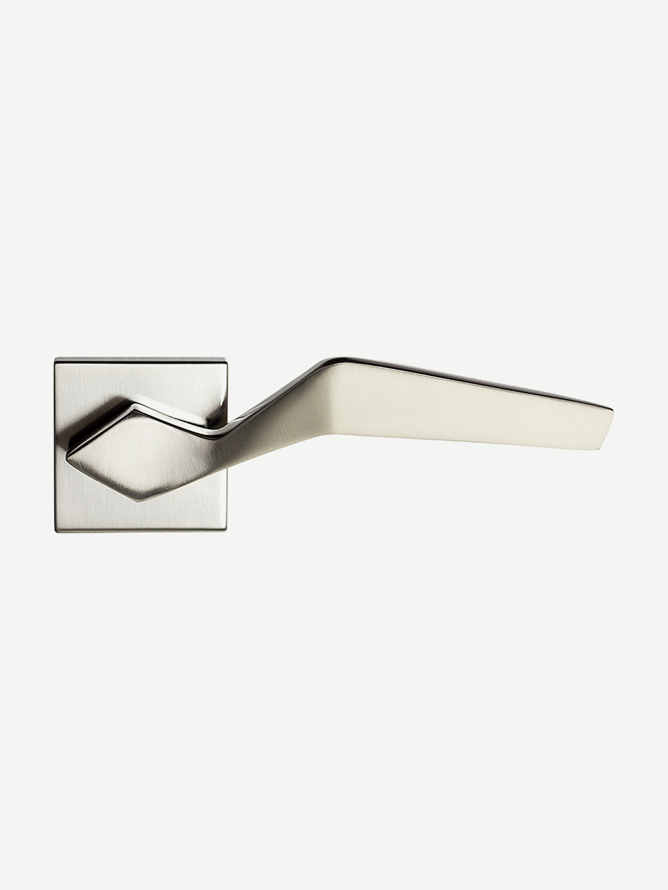 Premium hardware lever handles with luxury sculptural details
