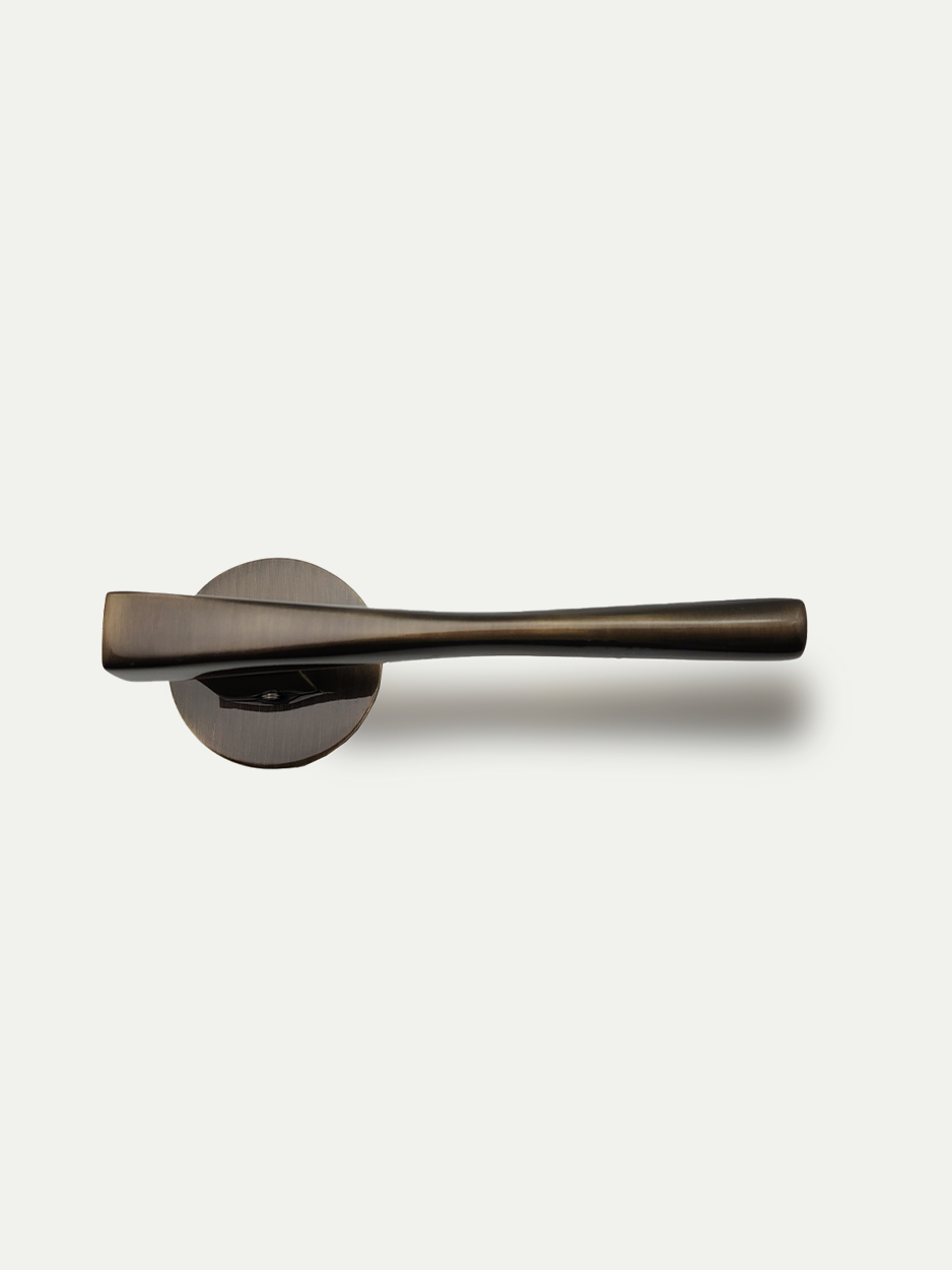Antique bronze lever door handle for vintage style homes
