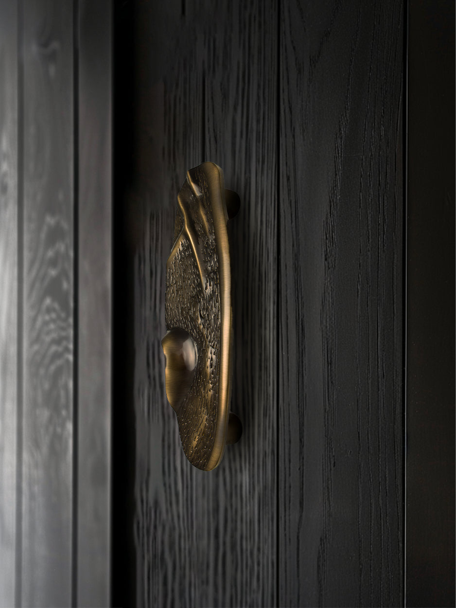 Luxury solid brass front entry handles for villas
