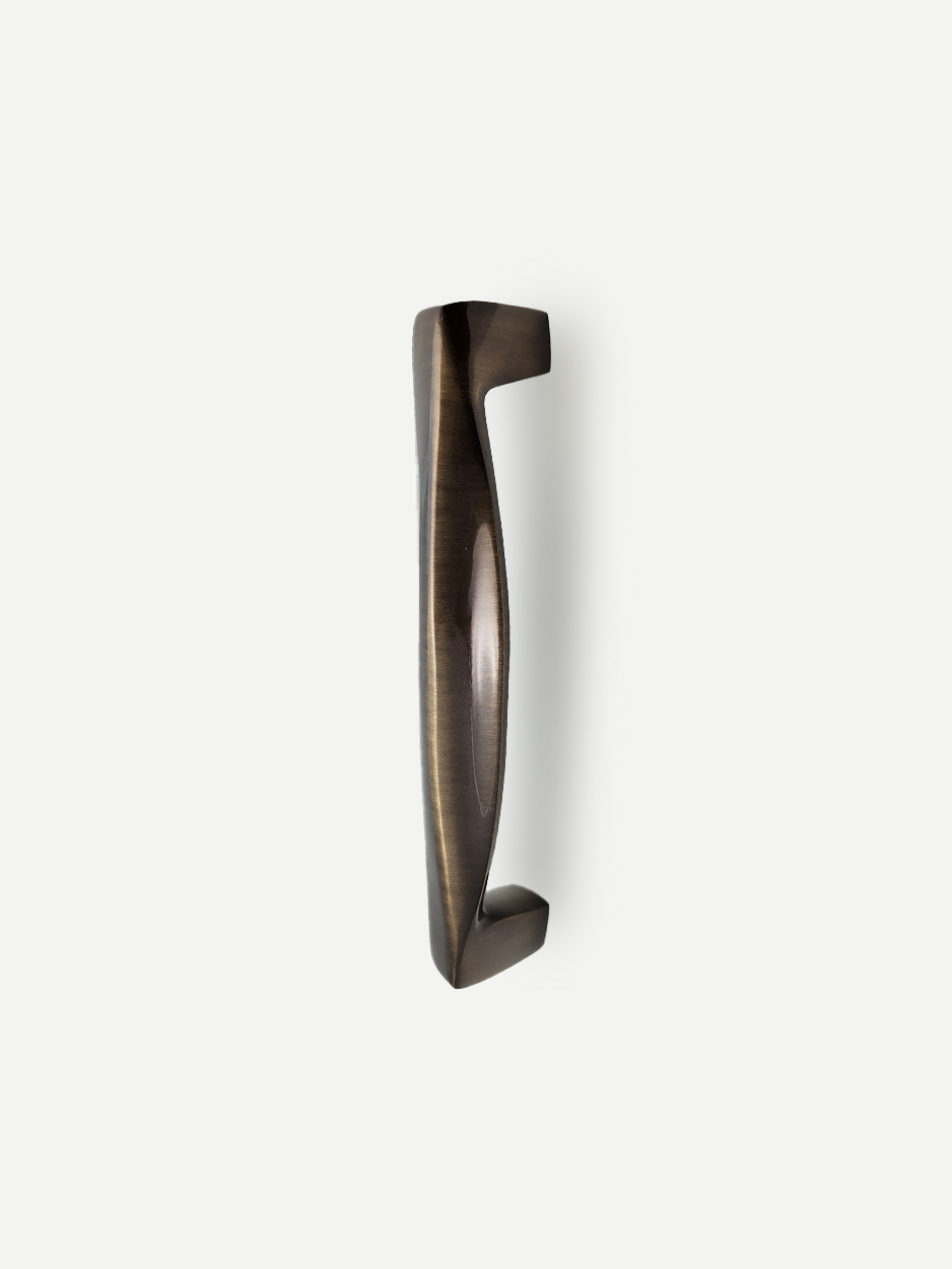 Luxury brass wardrobe cabinet handles for modern interiors in bronze