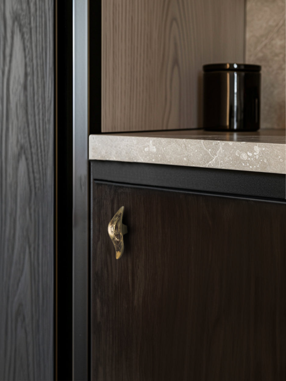 Luxury drawer and cabinet pulls for custom furniture pieces