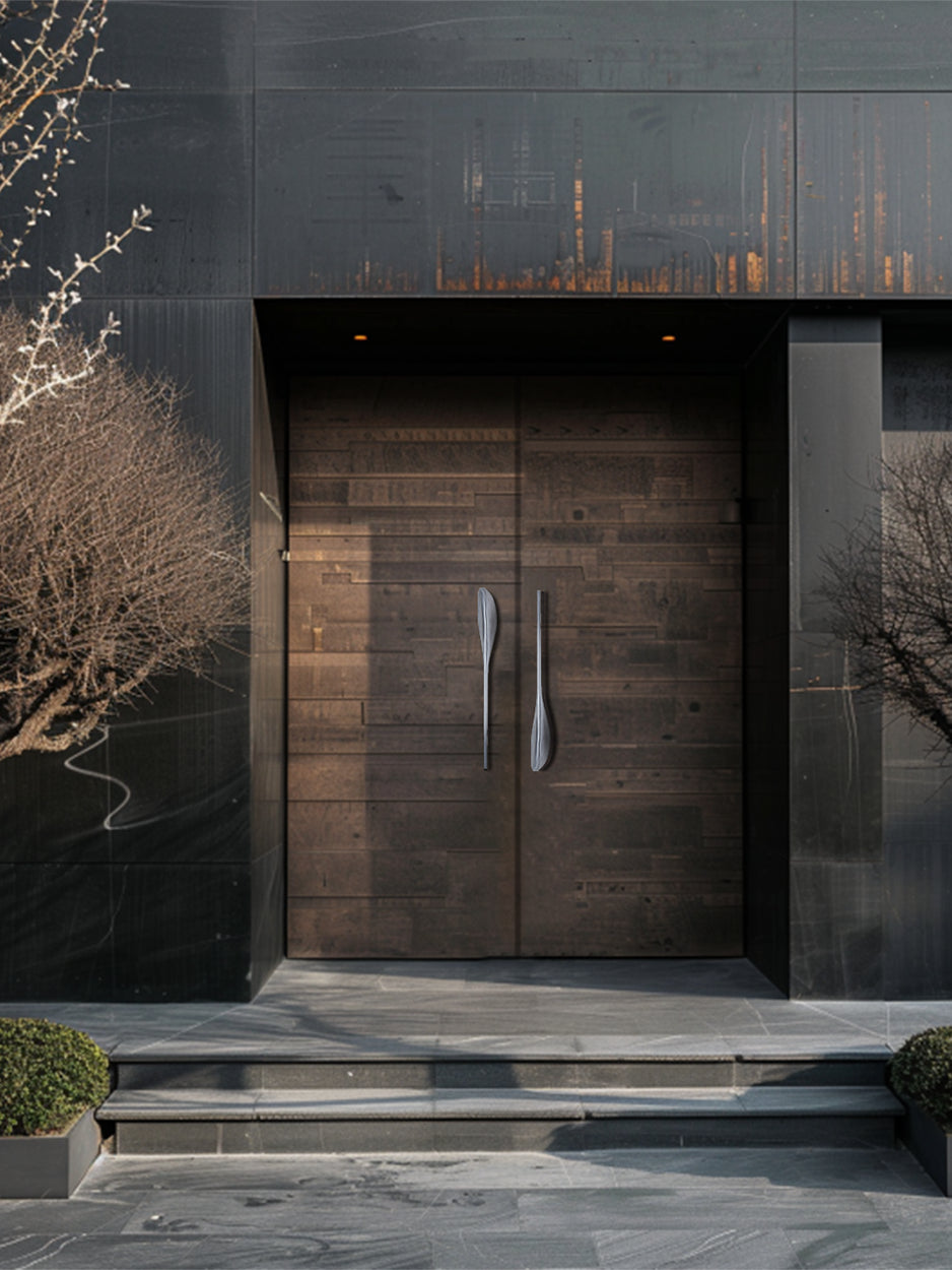 Contemporary front entry handles for villas and apartments