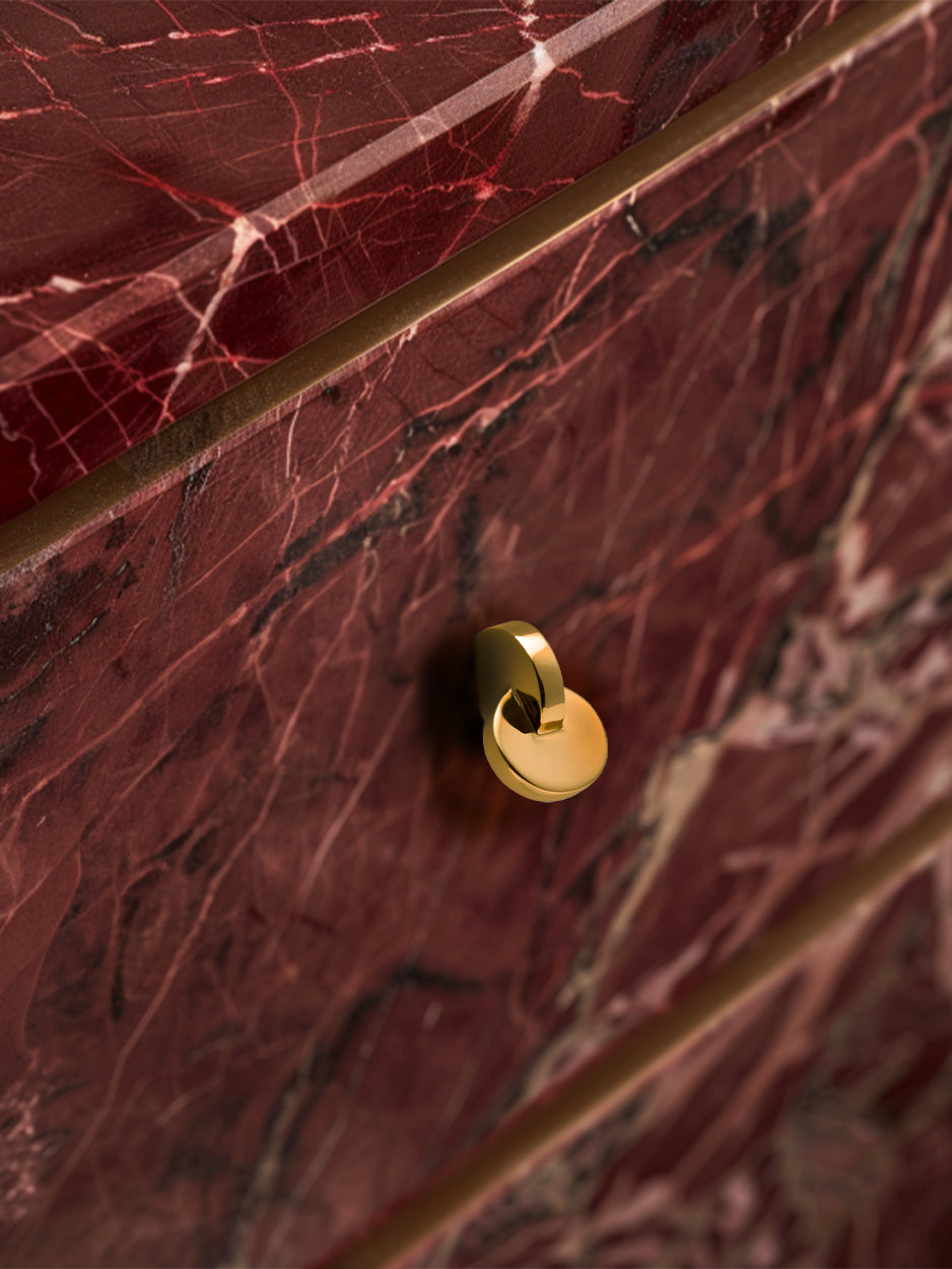 Designer brass knobs for wardrobes, cupboards, and drawers